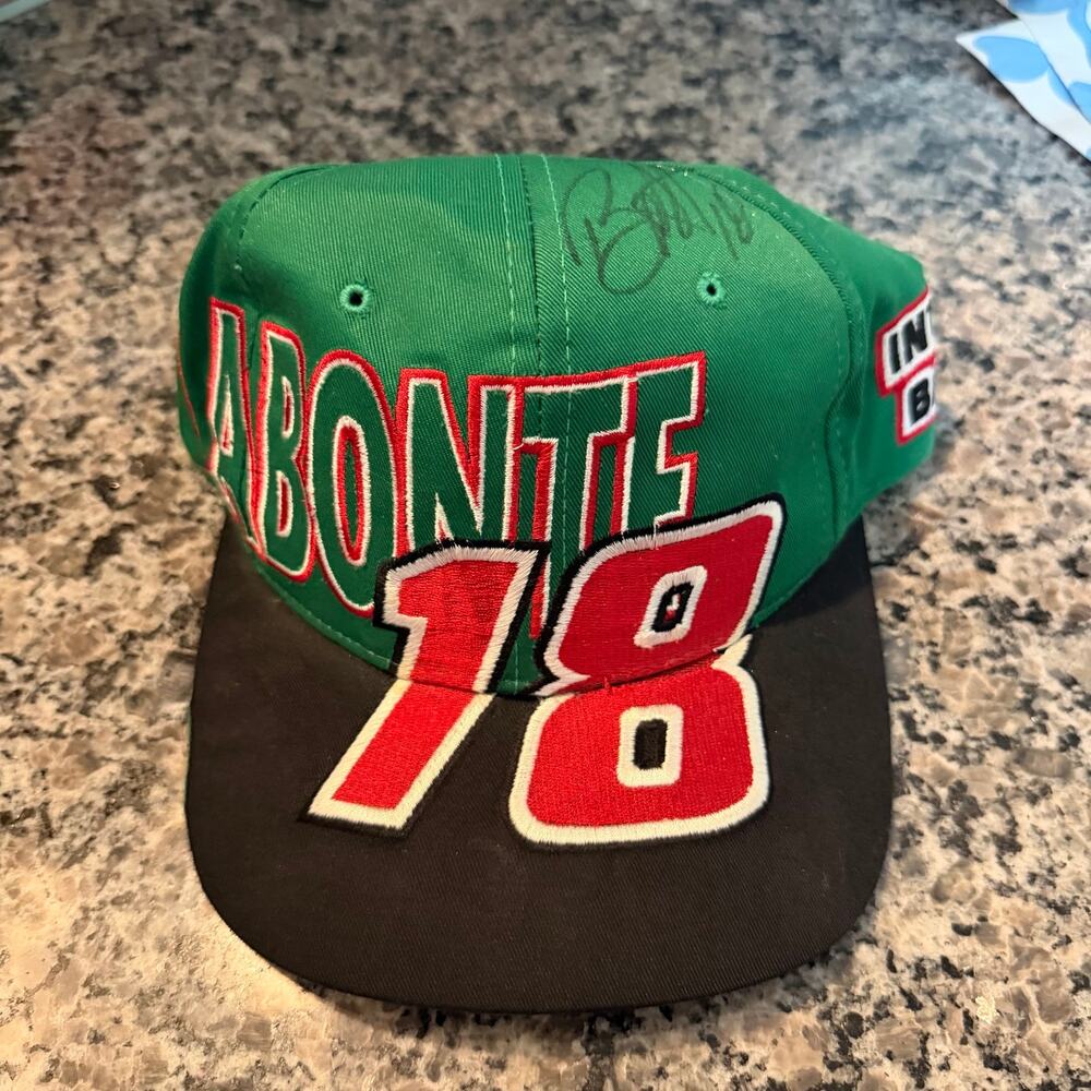 Vintage Bobby Labonte Autographed Snapback Hat